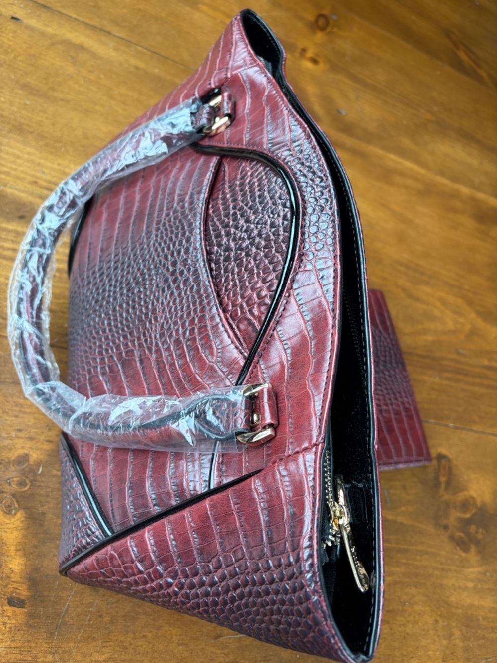 Stauer Hand Bag and Matching Wallet NWOT - Picture 3 of 16
